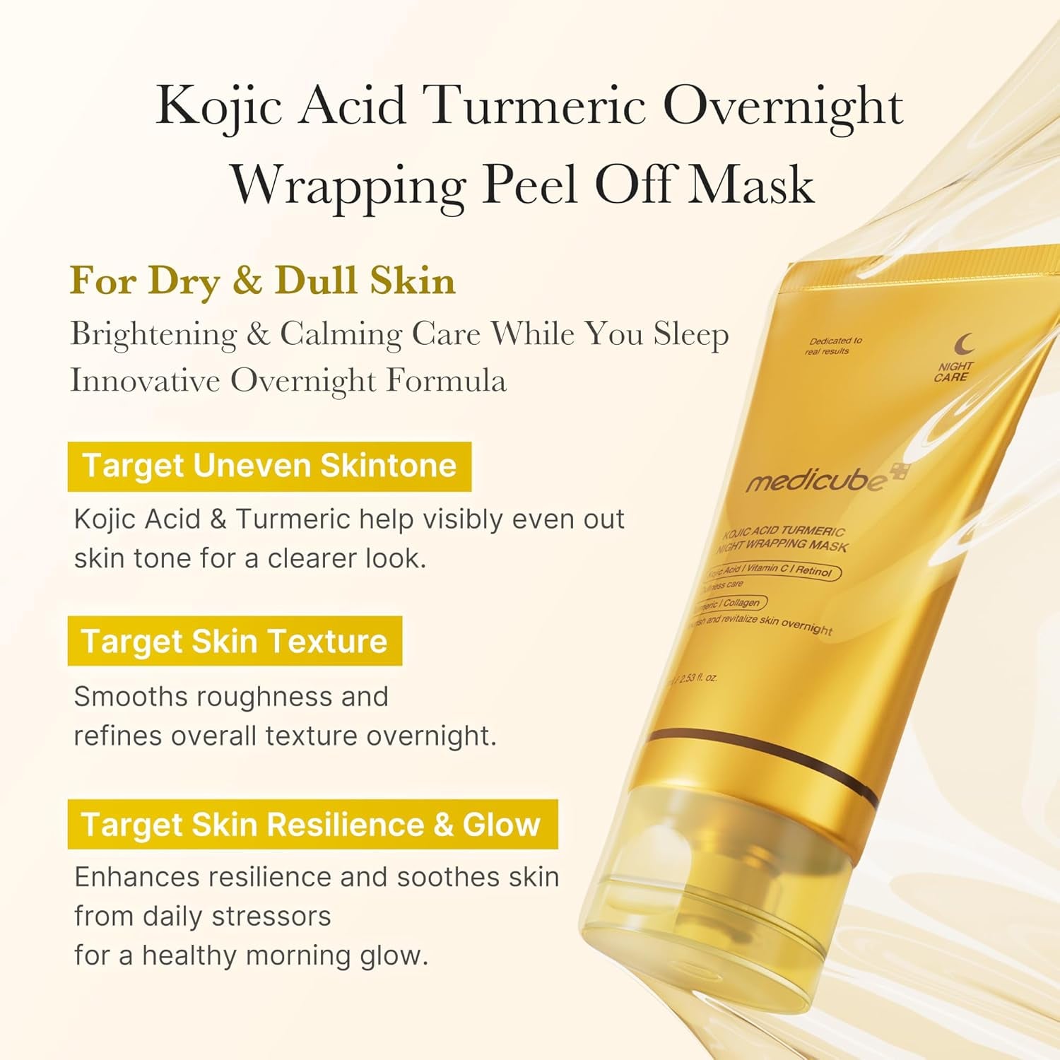 Pore & Glow K-Viral Mask Set: Turmeric Overnight Wrapping Peel off Mask and Collagen Overnight Wrapping Peel off Facial Mask Pack and Zero Pore Blackhead Mud Facial Mask and Jelly Brush 1