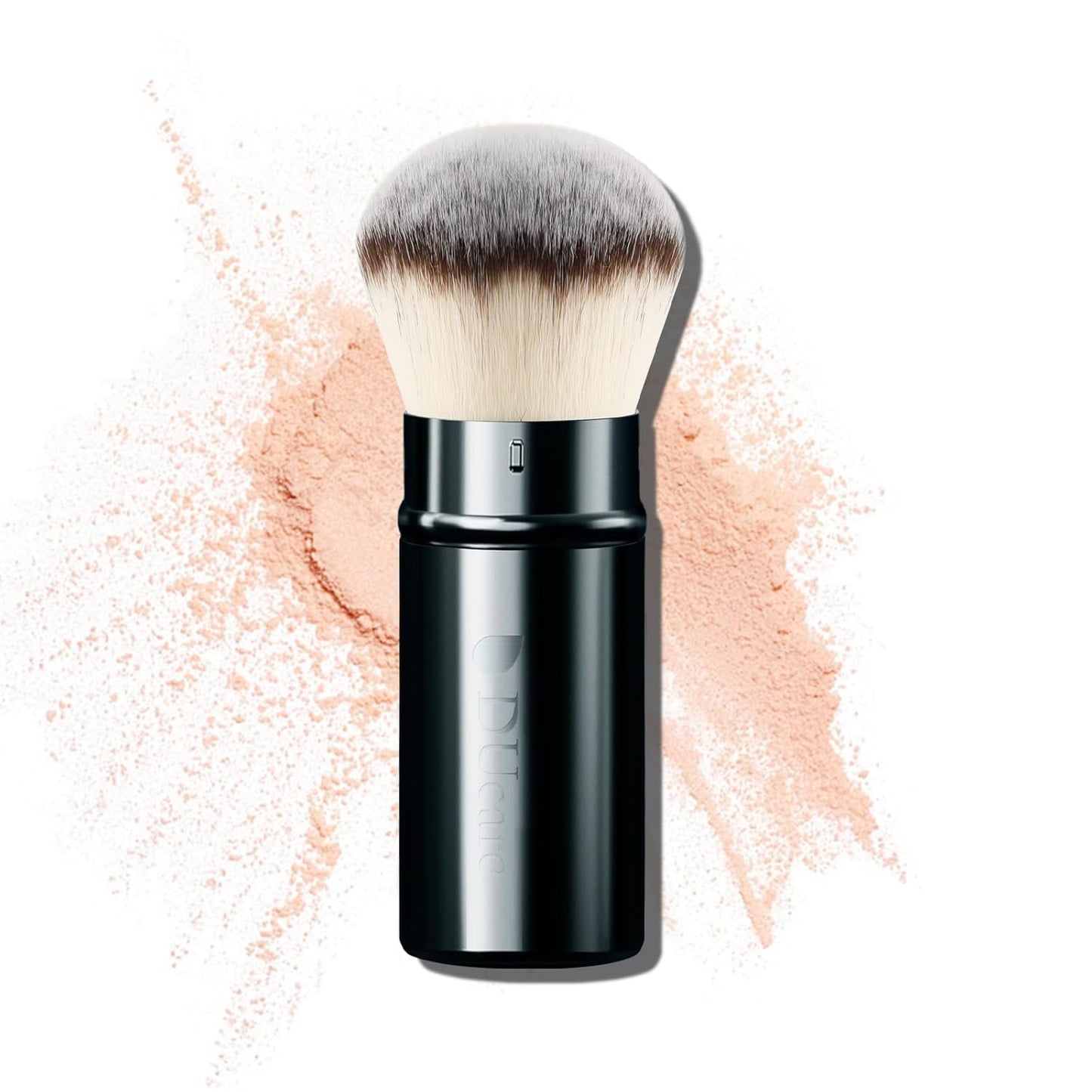 Flat Top Kabuki Foundation Brush - Premium Makeup Brush for Liquid, Cream, and Powder - Buffing, Blending, and Face,Pink