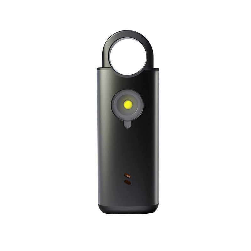 130?dB Rechargeable Personal Alarm Keychain ? Compact Safety Device w/ LED Light