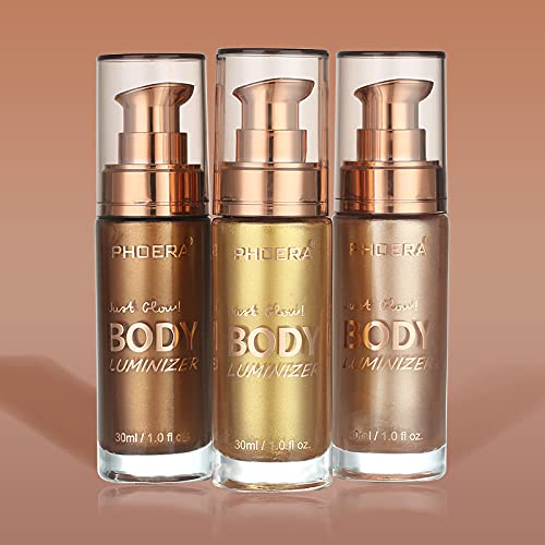 2 Pack Body Shimmer, Long Lasting Waterproof Moisturizing Glow Lotion for Face and Body.(103 Glistering Bronze)