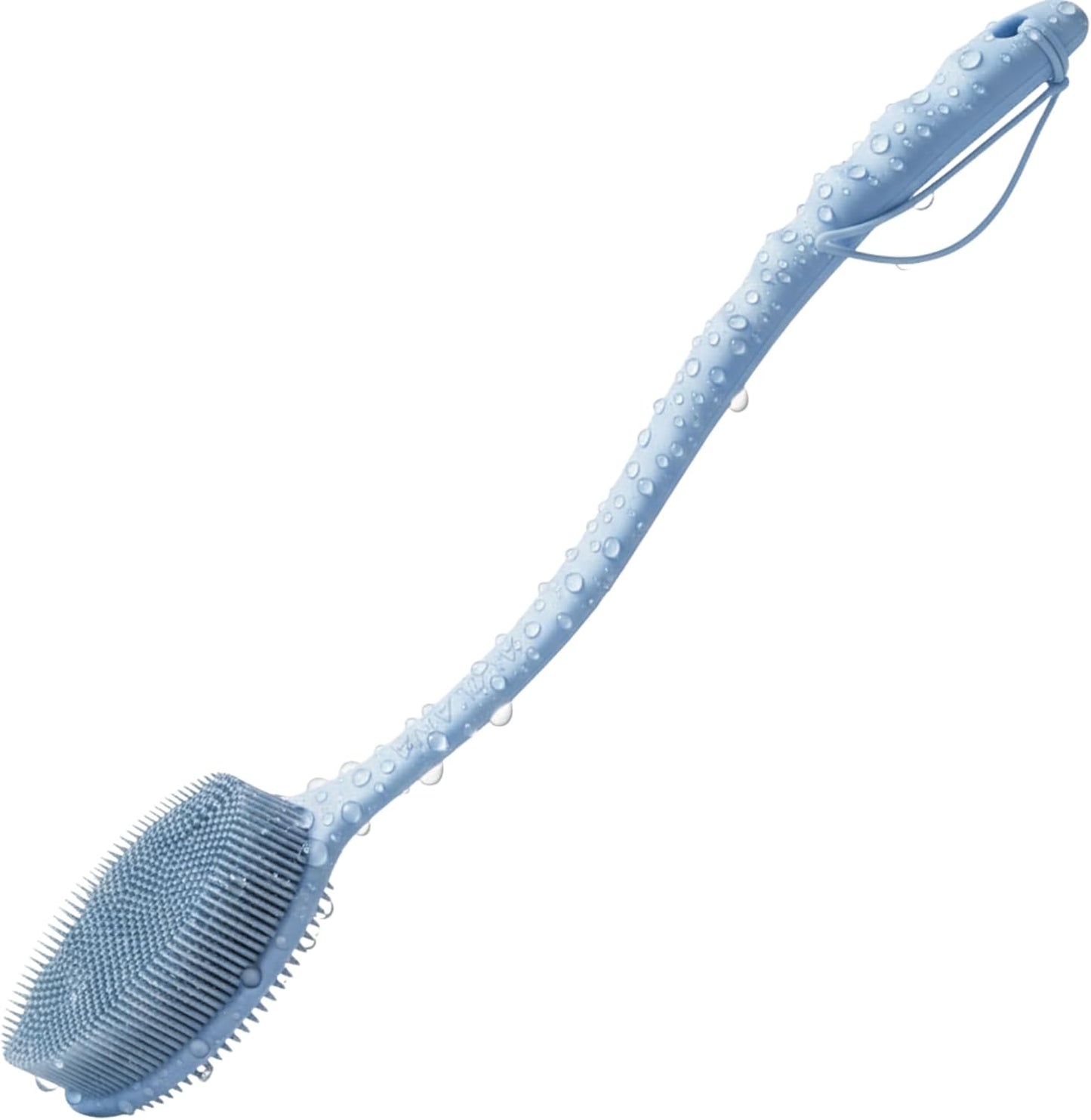 Silicone Body Scrubber for Shower - Gentle Exfoliating Back Scrubber with Soft Bristles -  Premium Dual Sided Bath Brush Massage - Loofah Alternative for Sensitive Skin - Gift Women Men