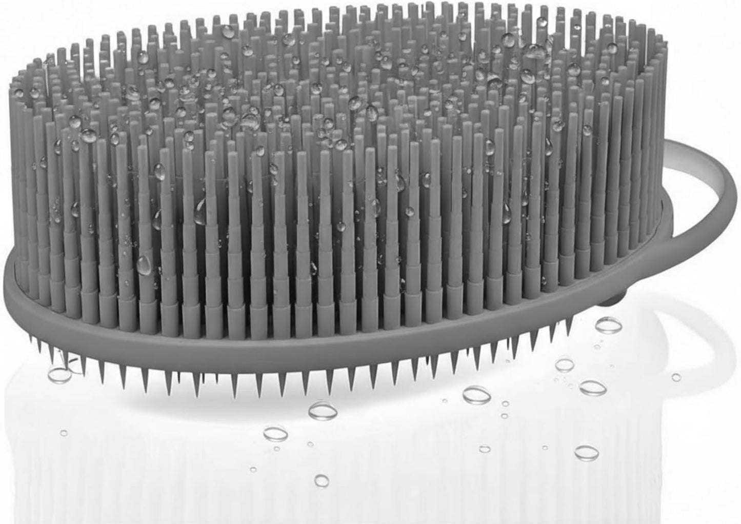 Silicone Body Scrubber for Shower - Gentle Exfoliating Back Scrubber with Soft Bristles -  Premium Dual Sided Bath Brush Massage - Loofah Alternative for Sensitive Skin - Gift Women Men