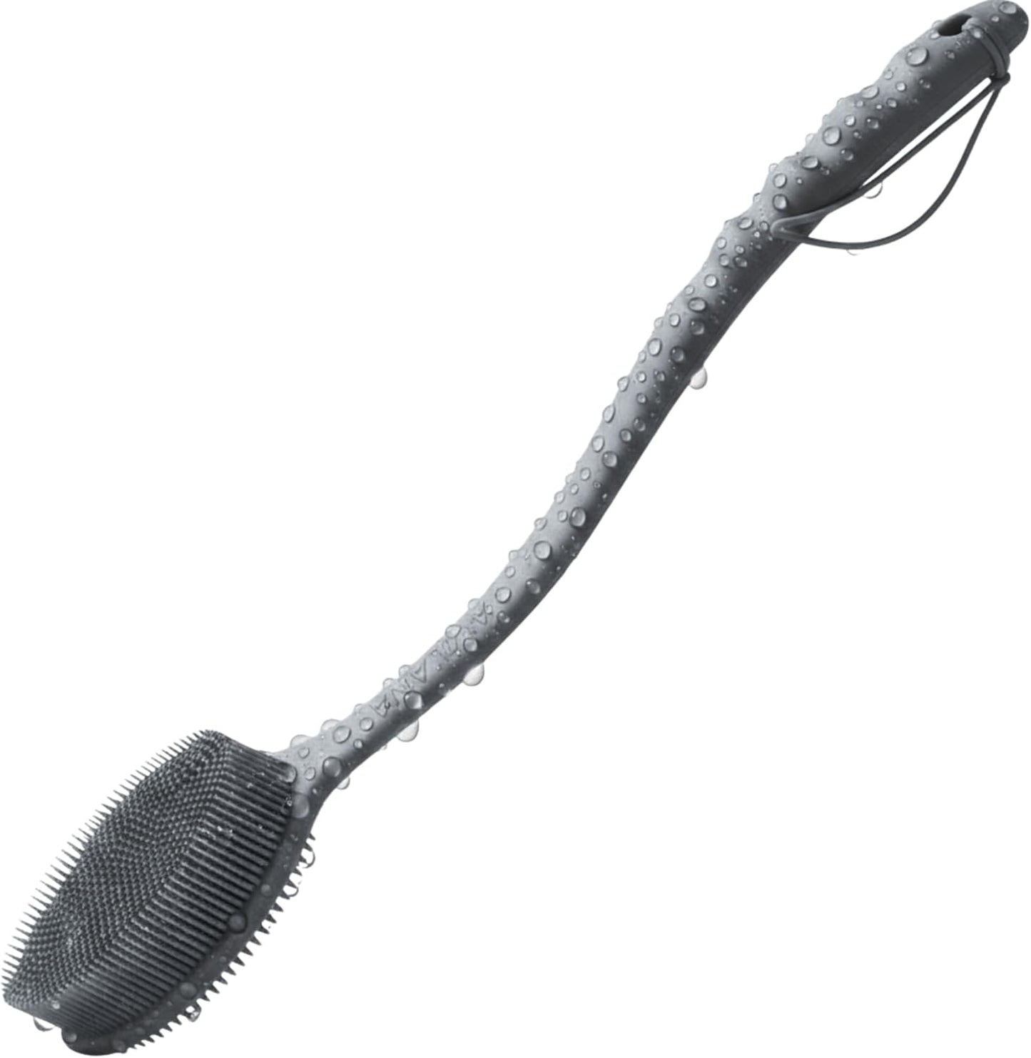 Silicone Body Scrubber for Shower - Gentle Exfoliating Back Scrubber with Soft Bristles -  Premium Dual Sided Bath Brush Massage - Loofah Alternative for Sensitive Skin - Gift Women Men