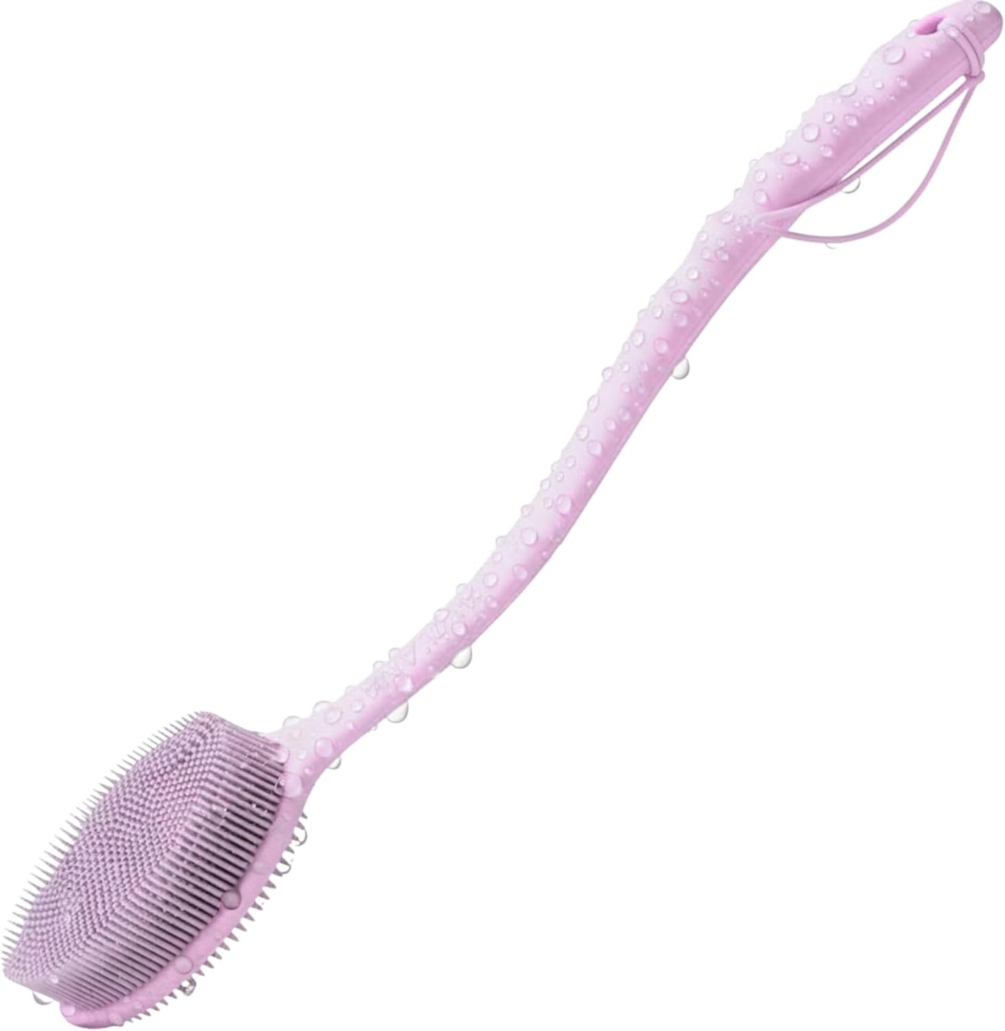 Silicone Body Scrubber for Shower - Gentle Exfoliating Back Scrubber with Soft Bristles -  Premium Dual Sided Bath Brush Massage - Loofah Alternative for Sensitive Skin - Gift Women Men